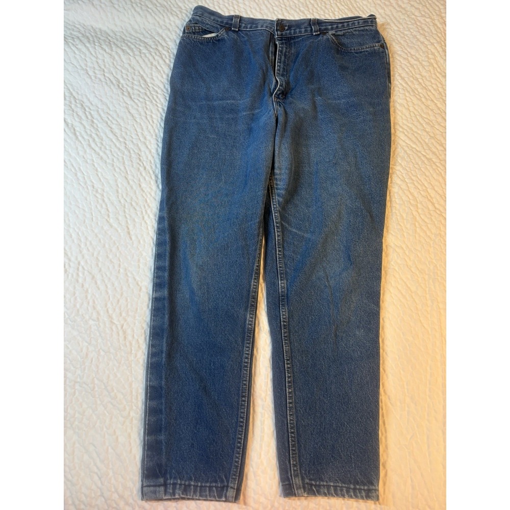 Vintage 80s Levi's Women's White Tab Two‎ Horse Patch Levi's Jeans Size 22 VTG - Picture 11 of 11